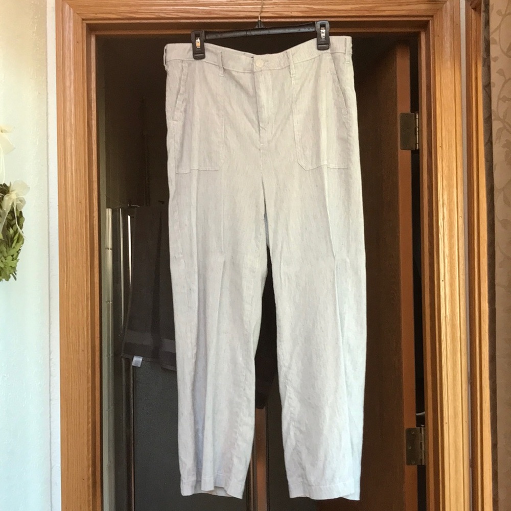 NYDJ linen blend wide-leg pants